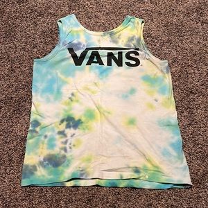 Vans, size medium, tie dye tank top
